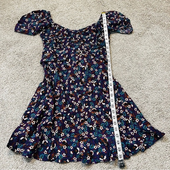 NWT! Band of Gypsies Band of the Free CORALINE PURPLE FLORAL MINI DRESS. Small - Picture 8 of 12